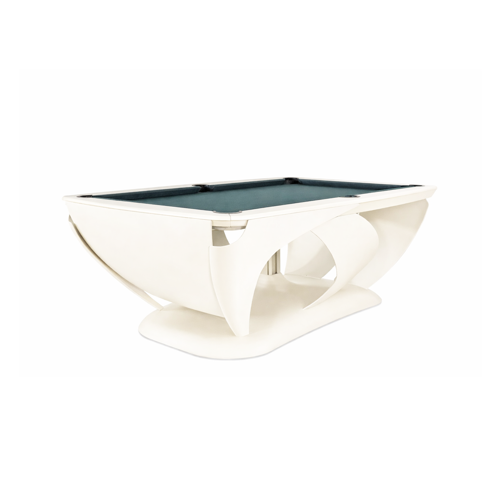 Monaco platiunum pool table ivory white.png