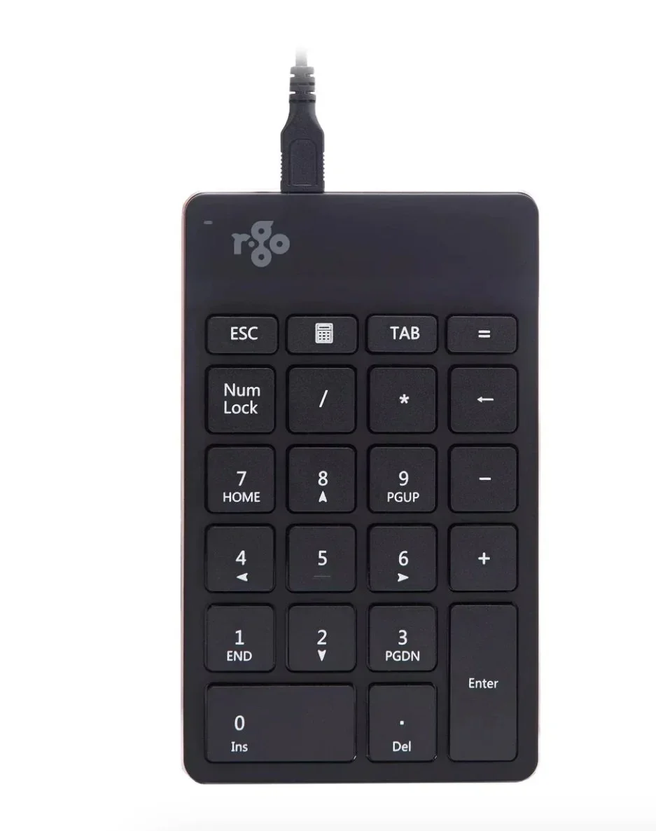 Number keyboard black