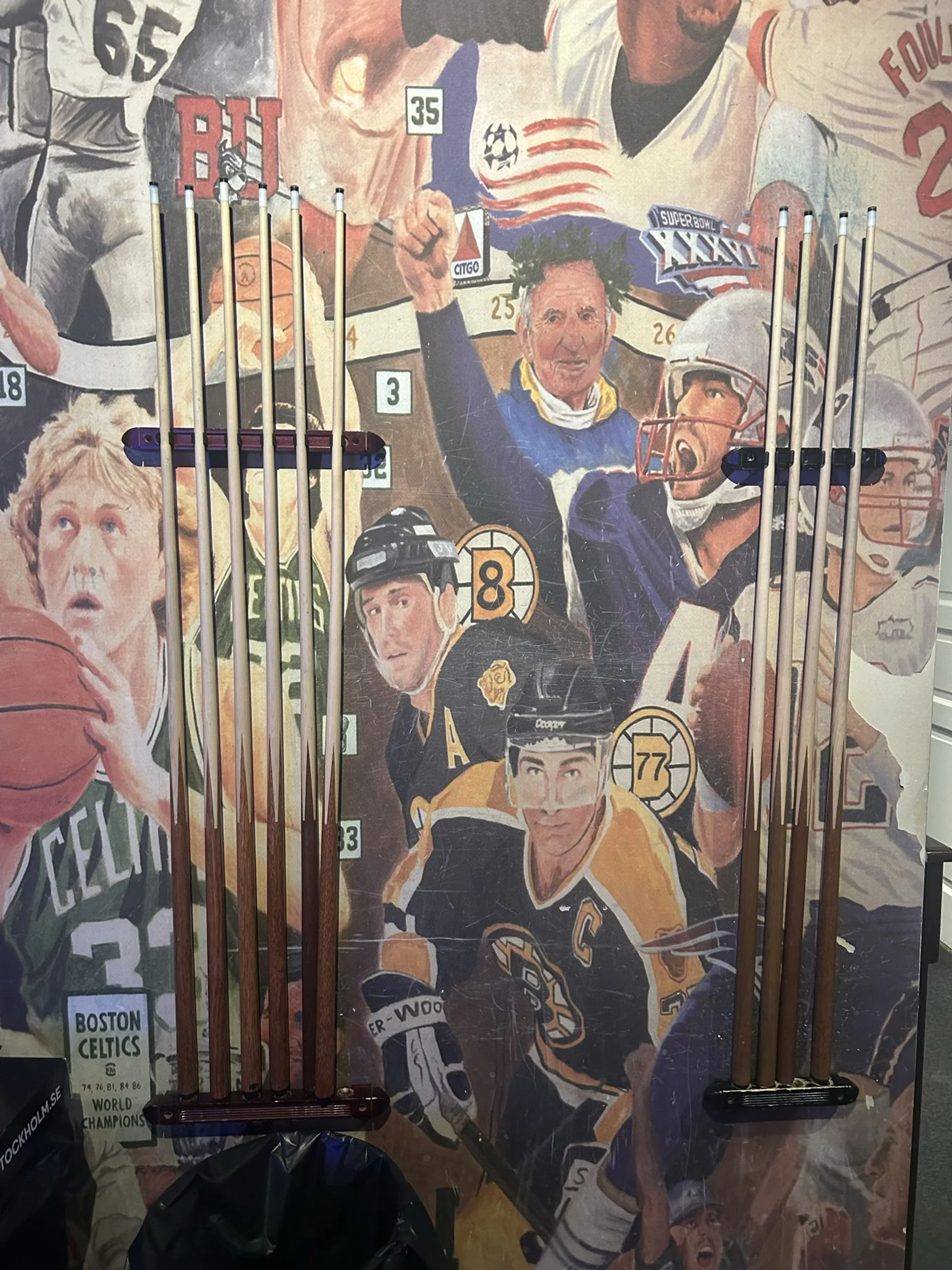 Biljardställ för köer vägg