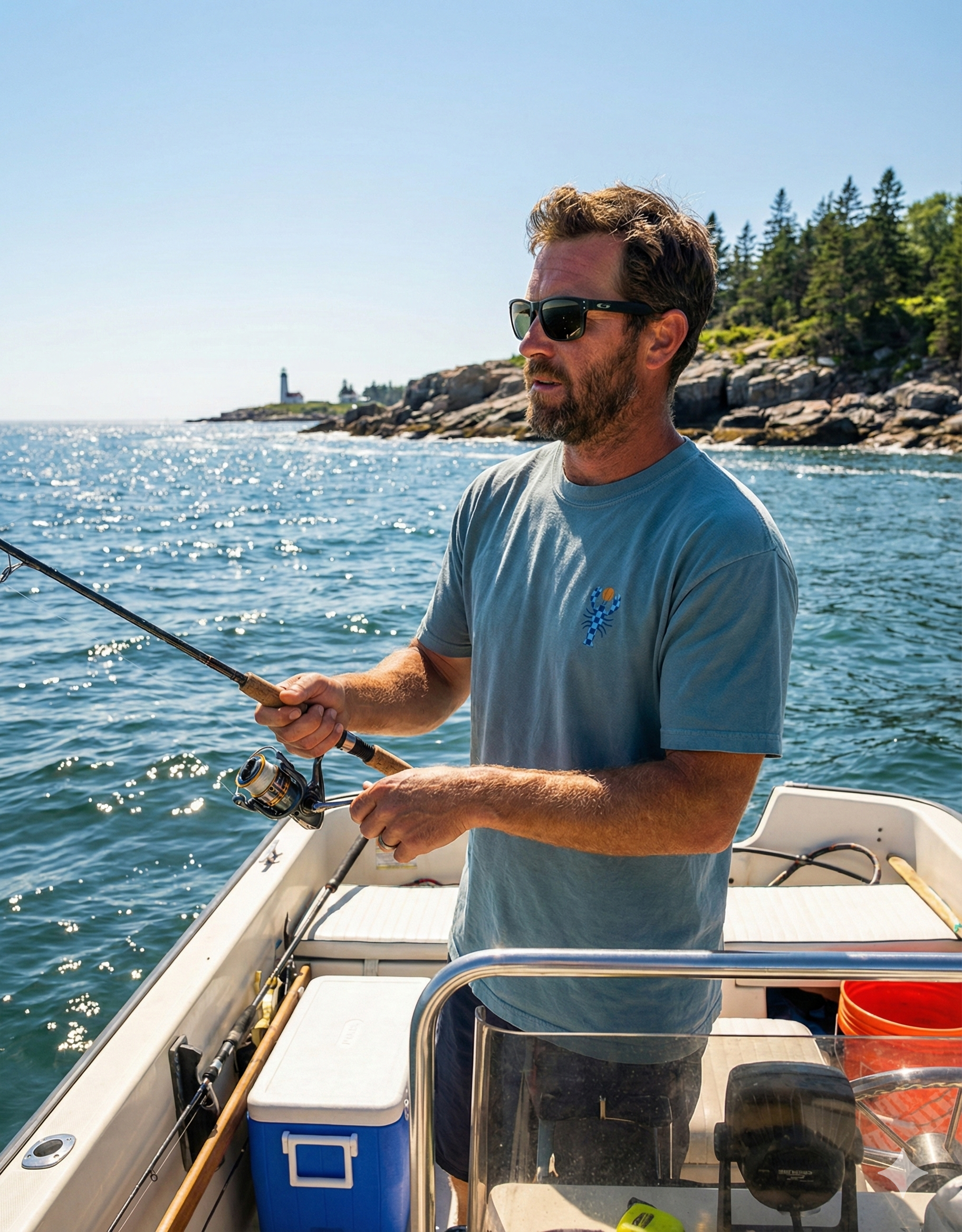 Unisex Mariner Tee -  Available in Ice Blue, Bay, Flo Blue, & Orchid