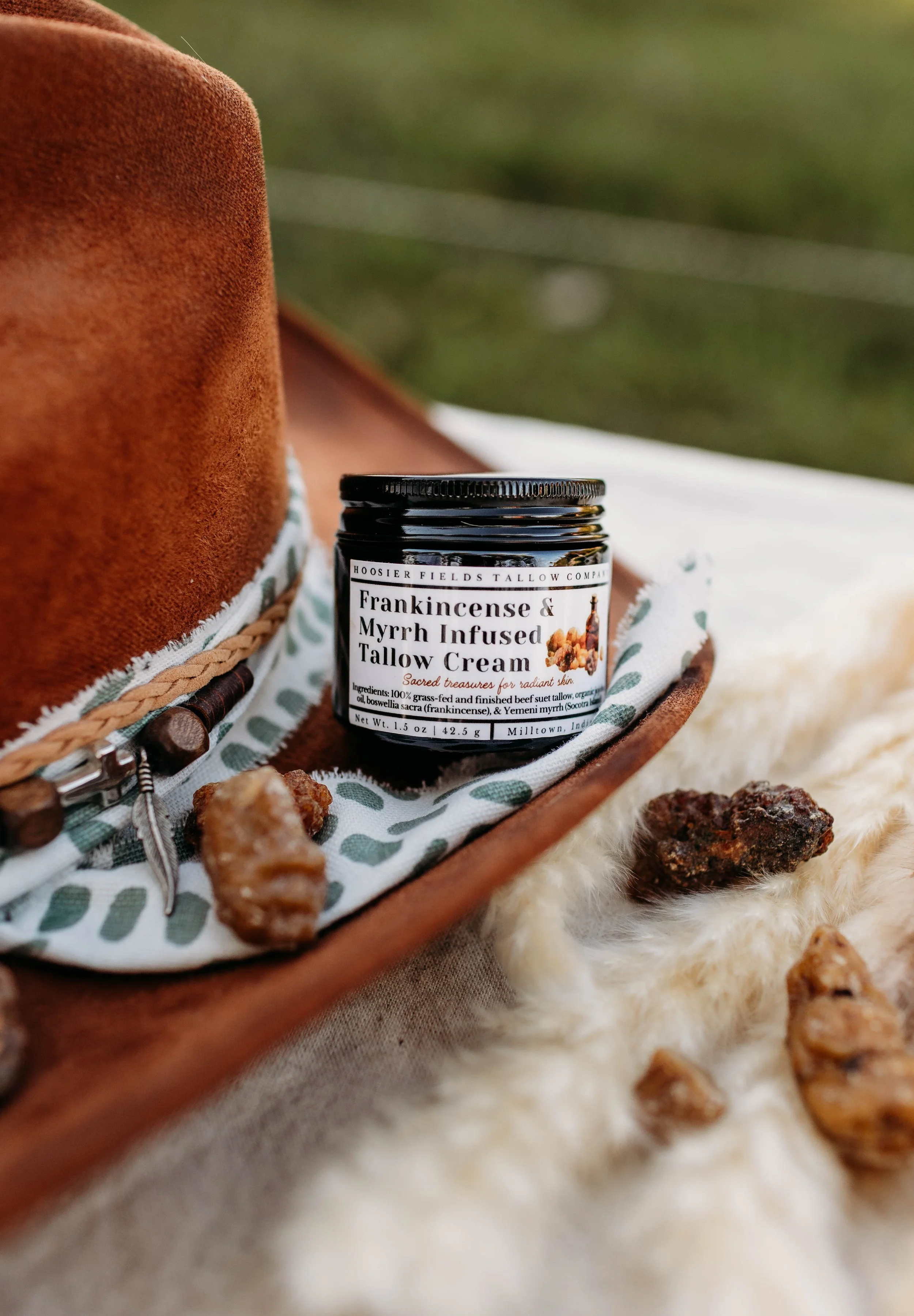 Frankincense & Myrrh Infused Tallow Cream