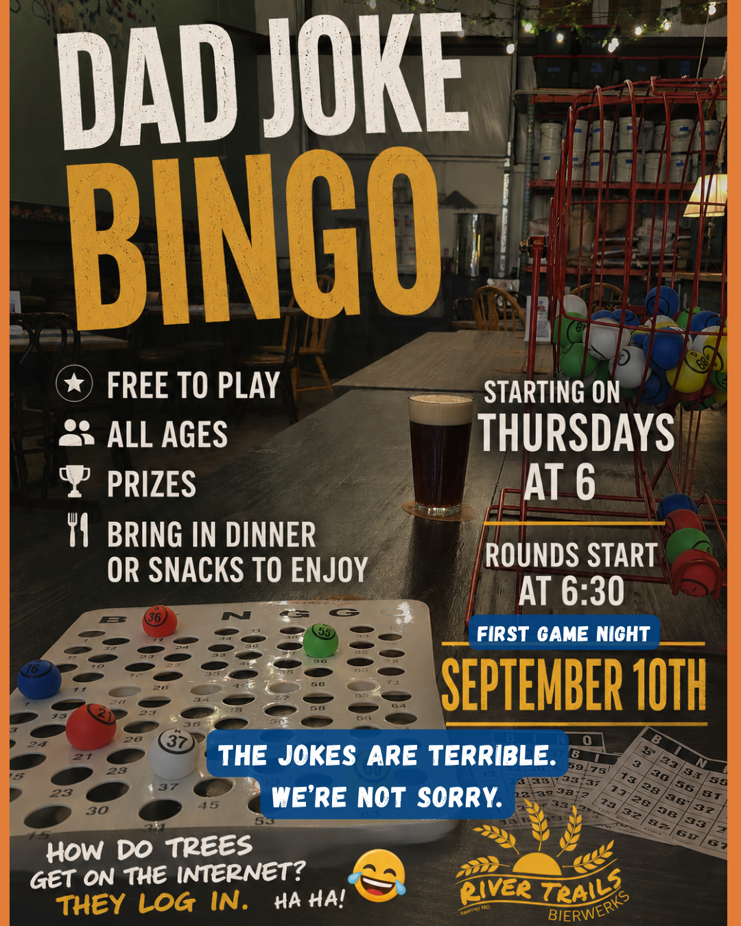 Dad Joke Bingo