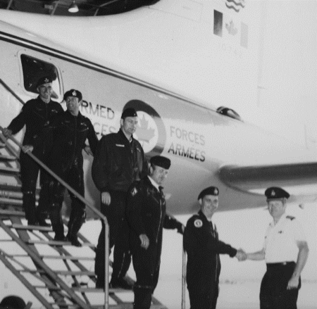 The last official flight of 449 Squadron