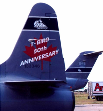 434 Sqn logo and period paint scheme with anniversary logo 2000