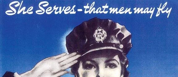 Wartime Poster - She Serves - that men may fly