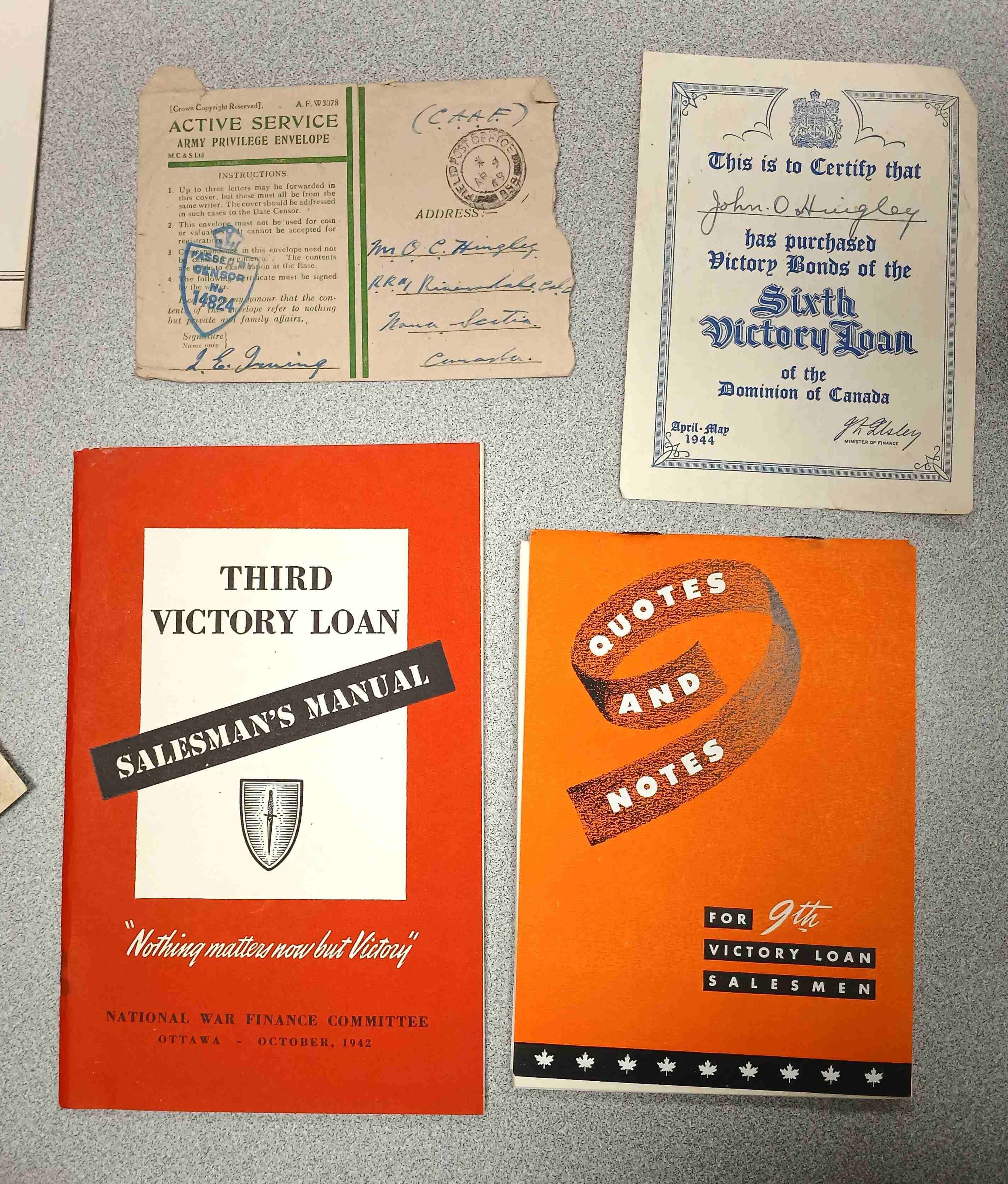 WWII Victory Bond Papers