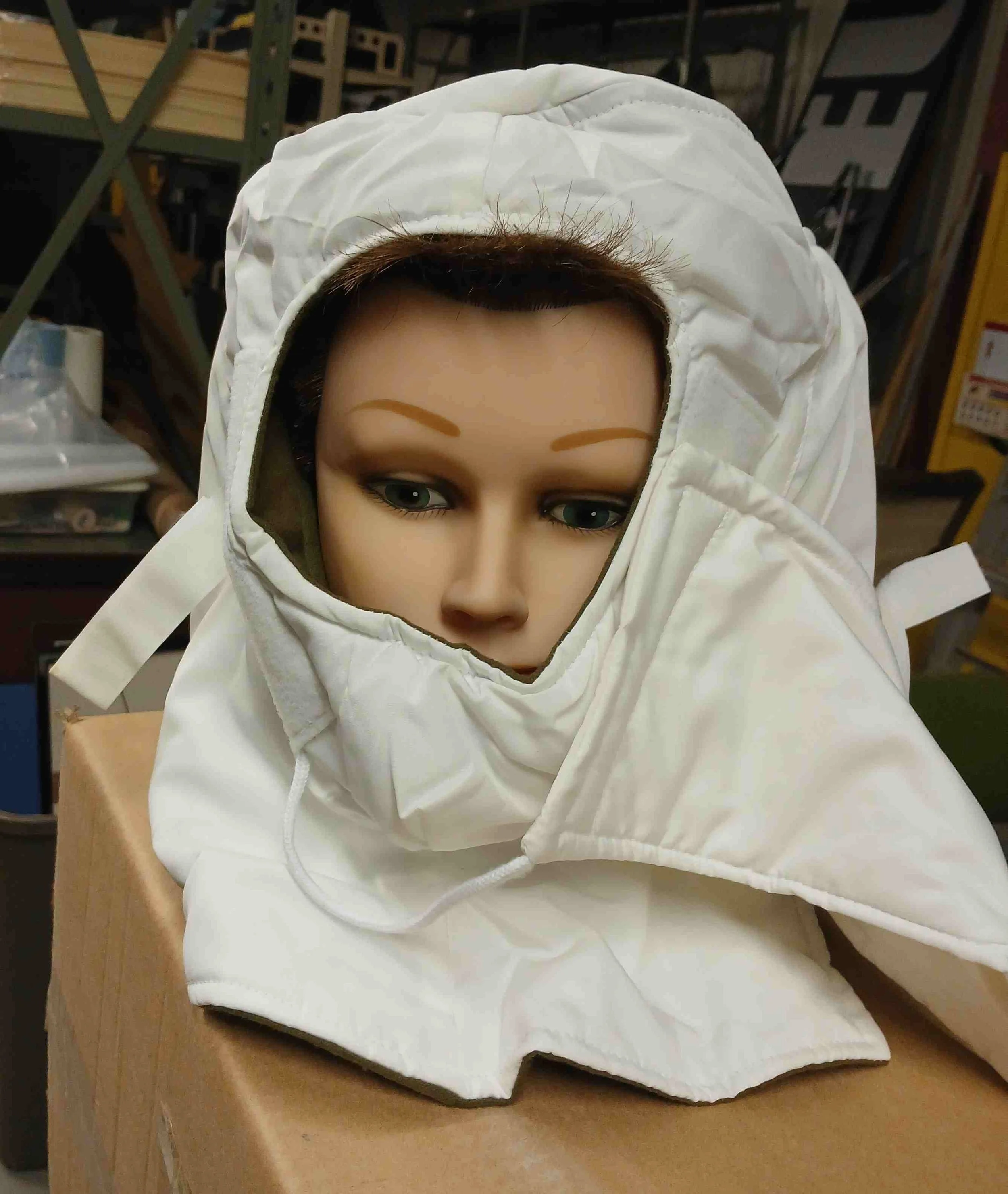 2 White Cold Weather Hood