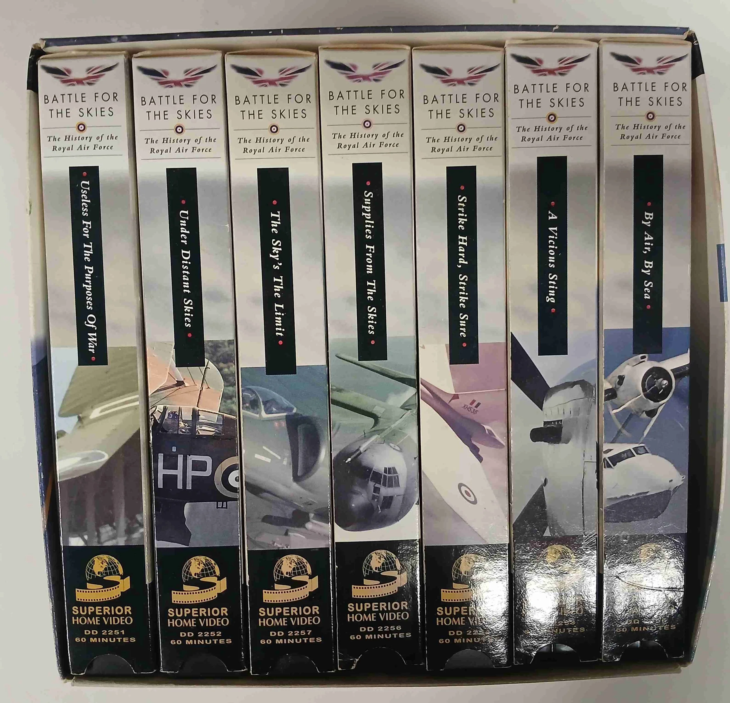 Set of 7 VHS tapes "Battle For The Skies