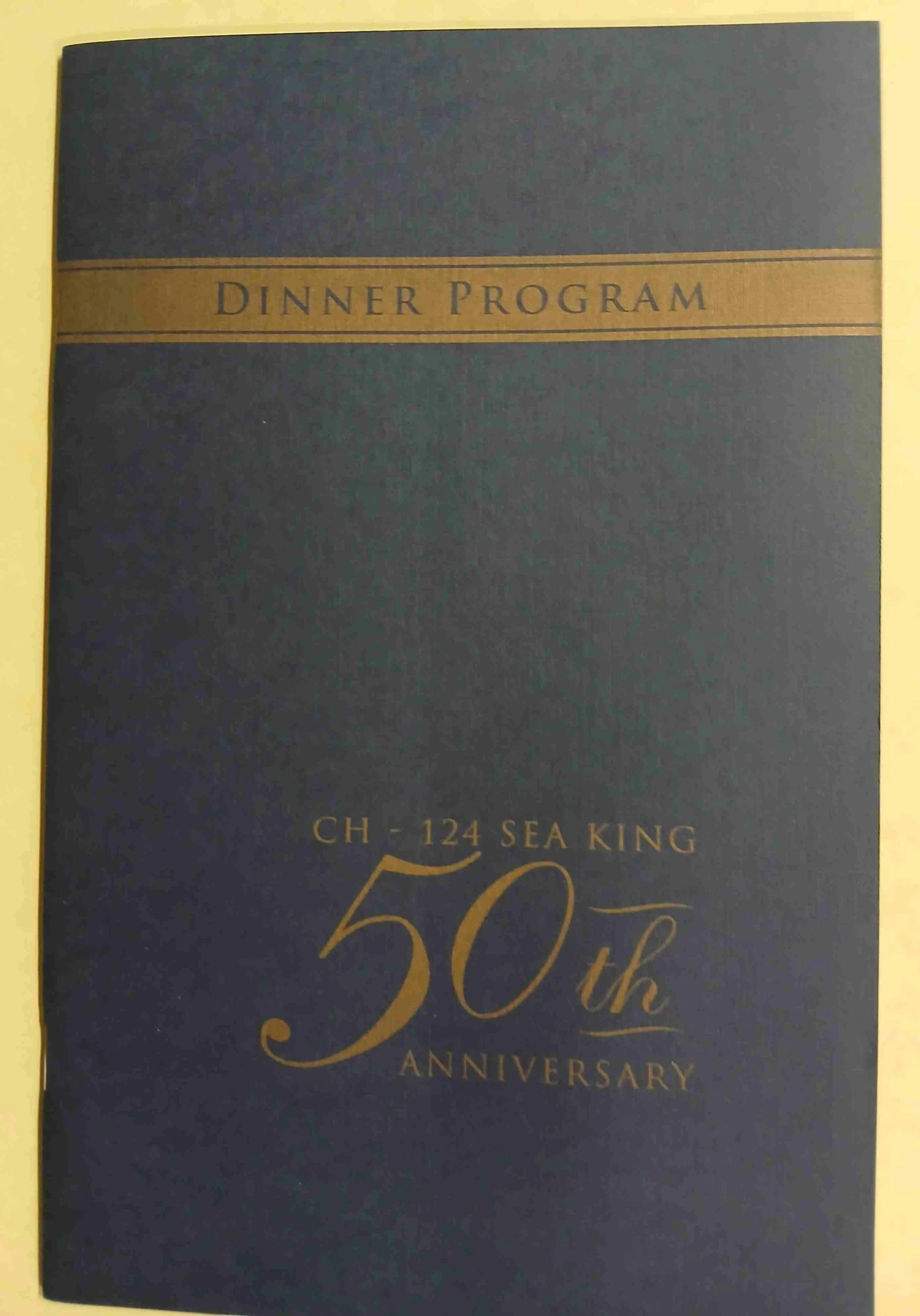 Sea King 50th Anniversary Dinner Program