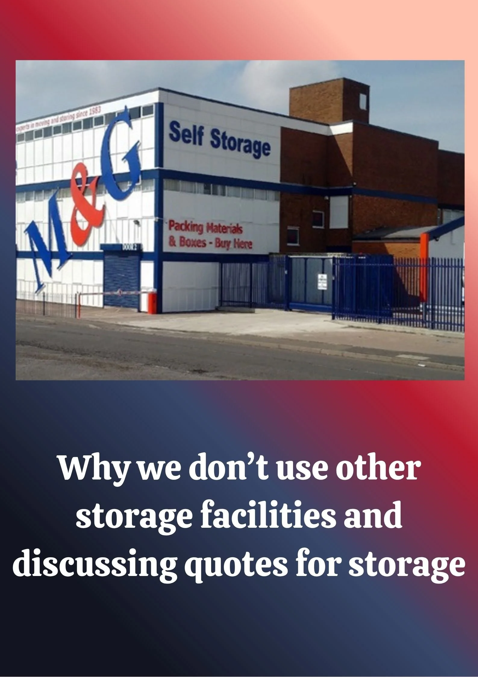 Self Storage company standards - there are differences…
