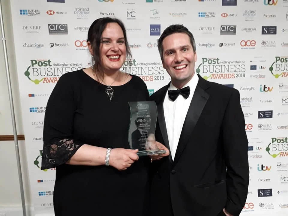Radiant Cleaners wins at the Nottingham Post Awards