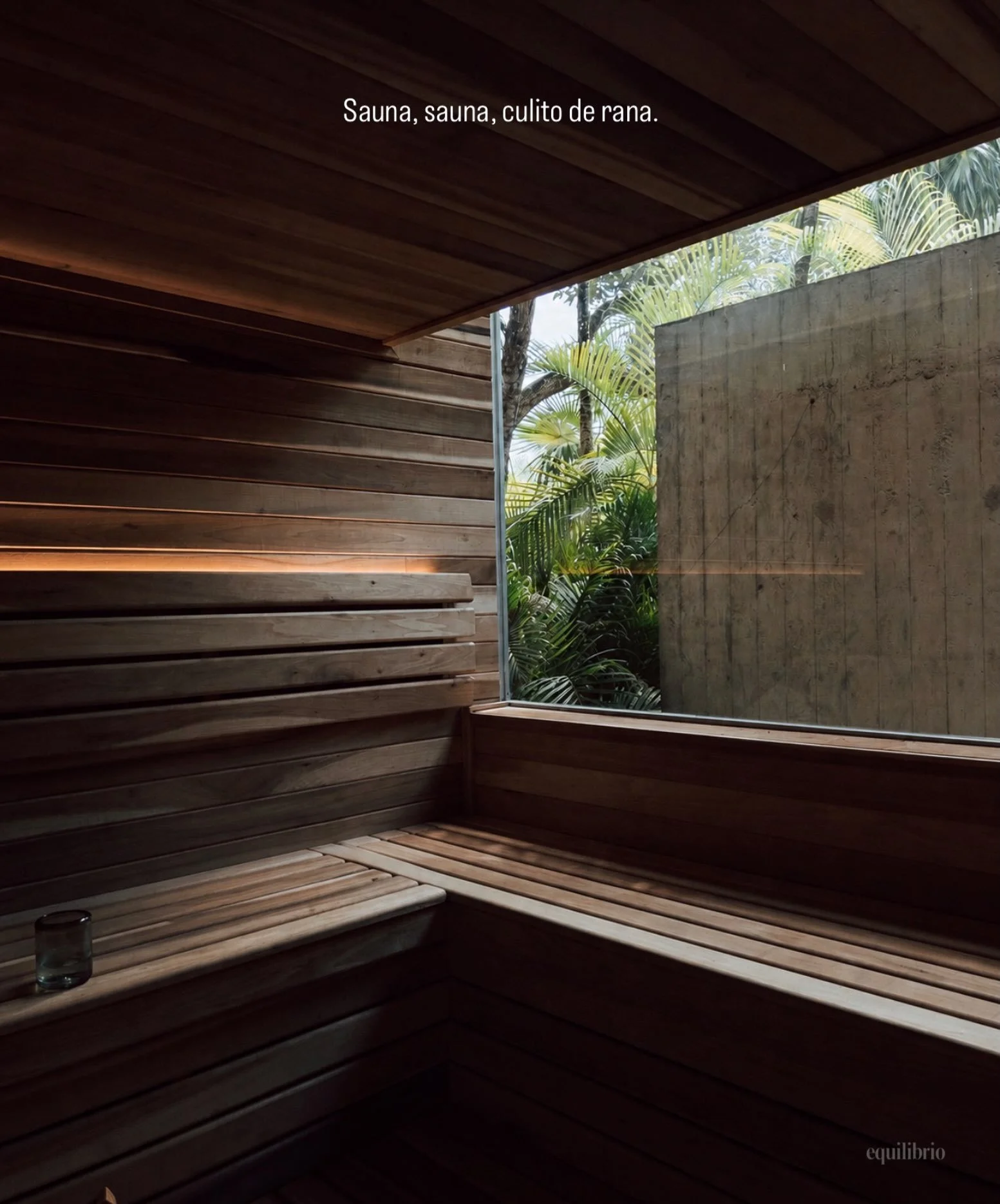 Sauna, sauna, culito de rana.