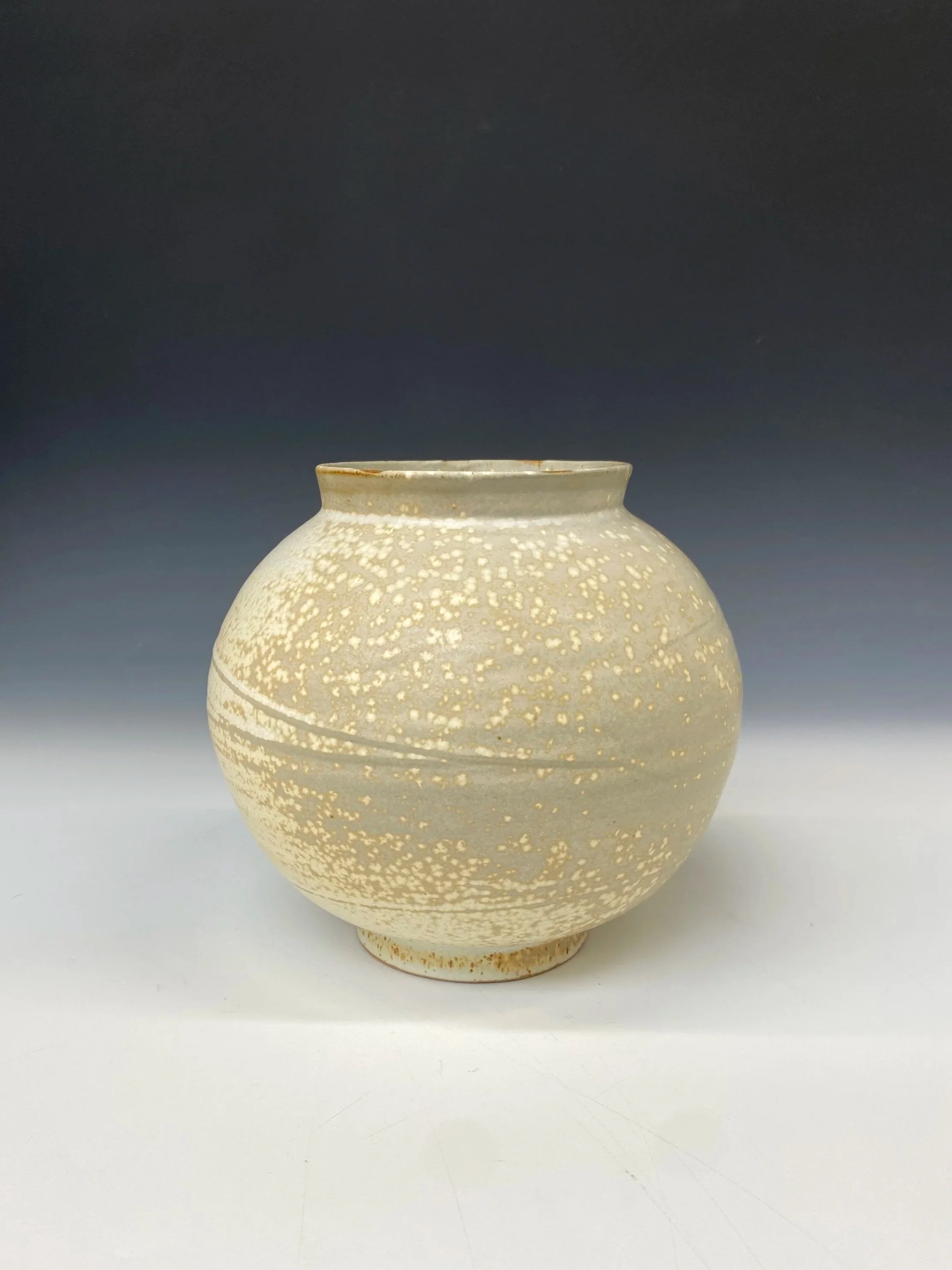 Diaspora, 2026 | 
Iron-bearing white stoneware, white slip, matt Titanium White glaze, reduction fired at 1280°C. | 20.5 × 20.5 × 19 cm
