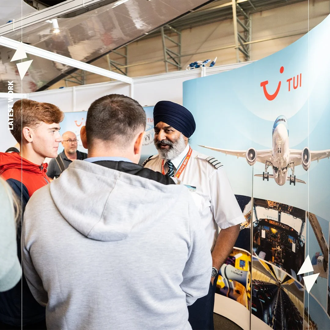 Natalia recently had an exciting shoot for @pilotcareerslive at @manairportuk 
The day was full of energy, with plenty of dynamic moments to capture, all set beneath the iconic Concorde.

Here is a selection of our favourite shots 🛫

#pilotcareersli