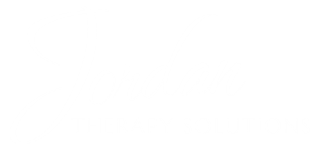 Logo with the text 'Jordan Therapy Solutions' in elegant script and uppercase font.