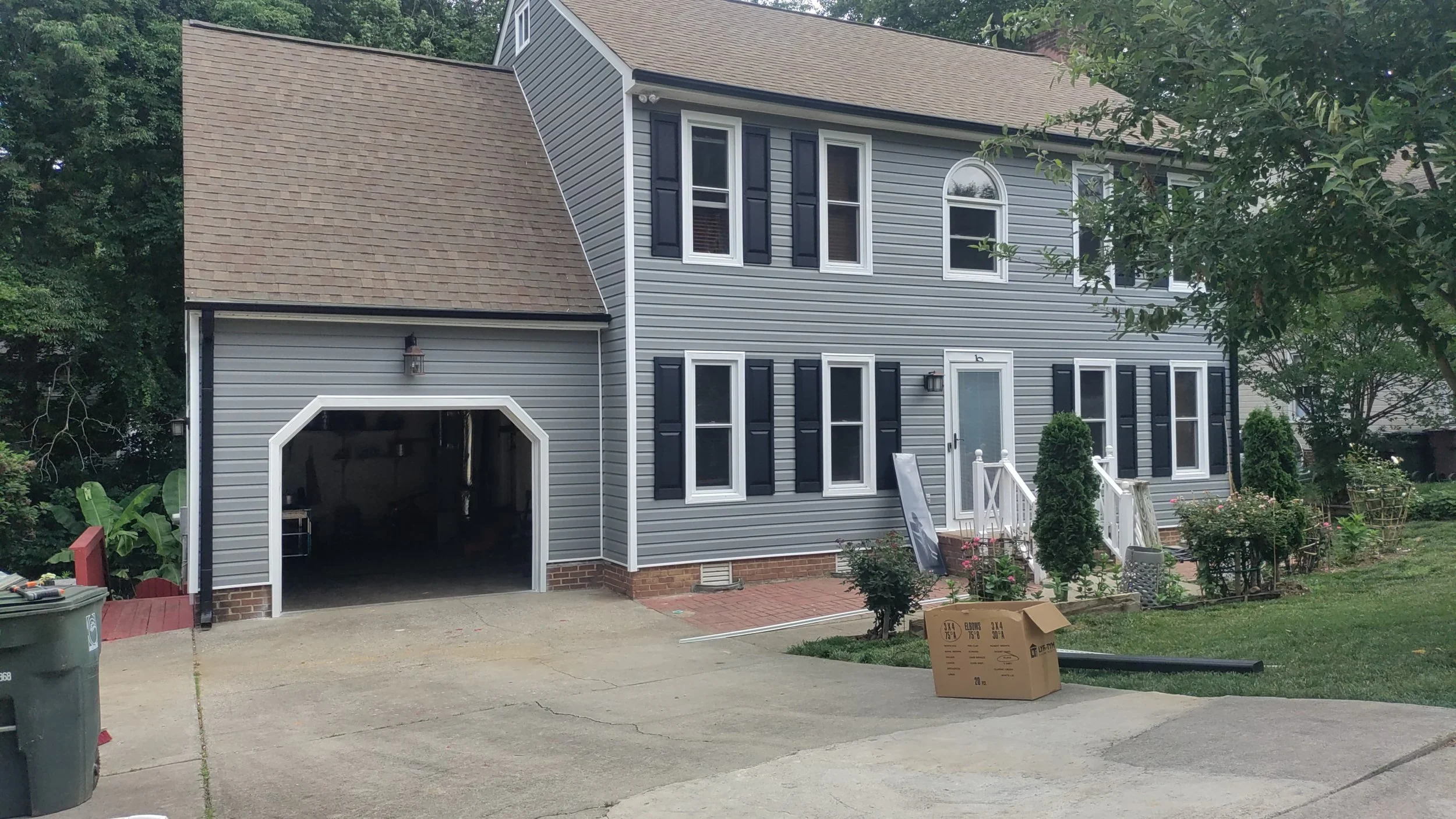 A home with huge curb appeal thanks to new roofing and siding from Roofing & Siding Company Inc. Greensboro NC