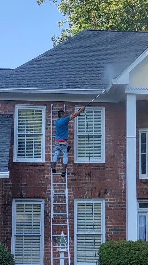 Gutter cleaning services available. Power washing.