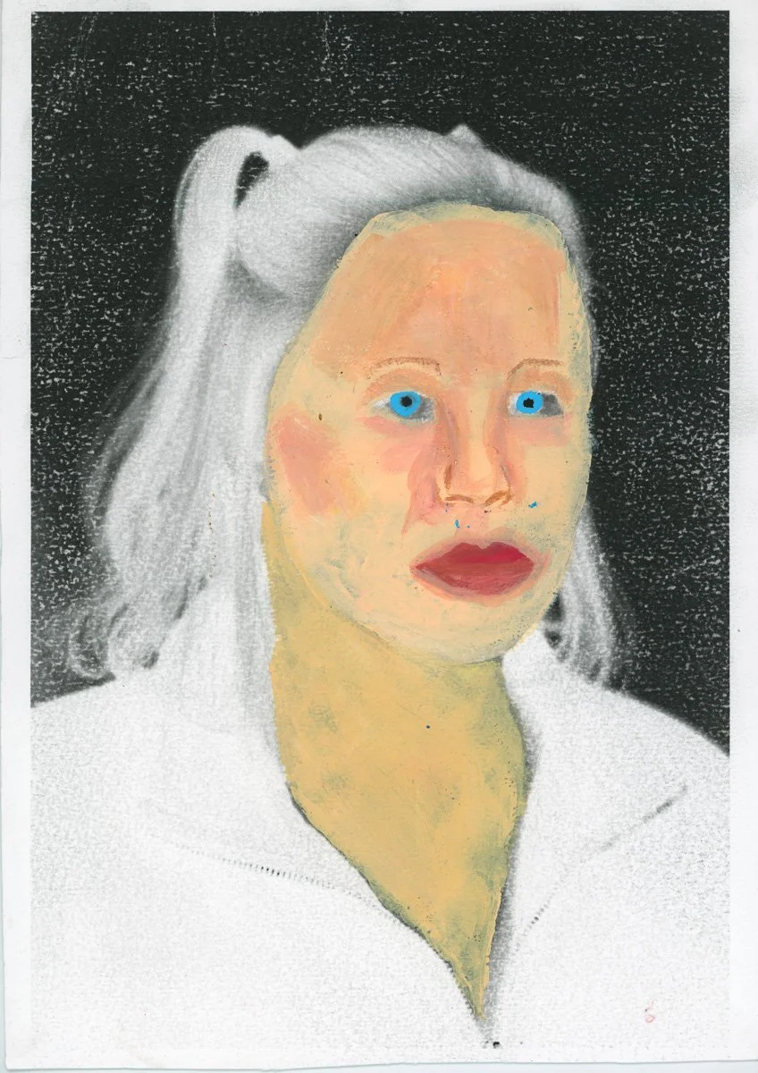 C. J’ai voulu peindre mon visage pour faire ressortir la colère, la tristesse. J'ai une colère en moi, très grosse. Très très dur. 