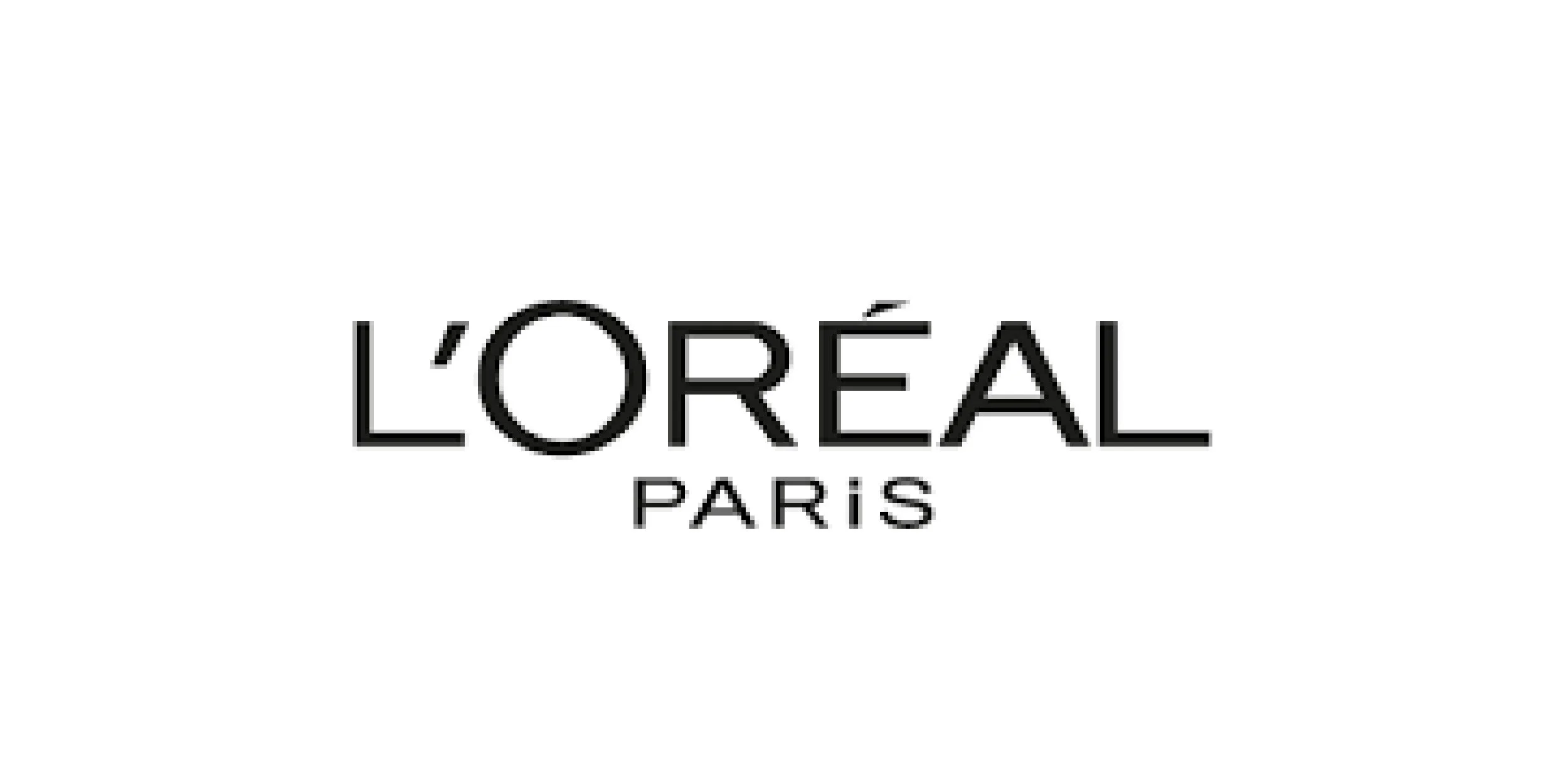 Logo di L'Oréal Paris su sfondo bianco