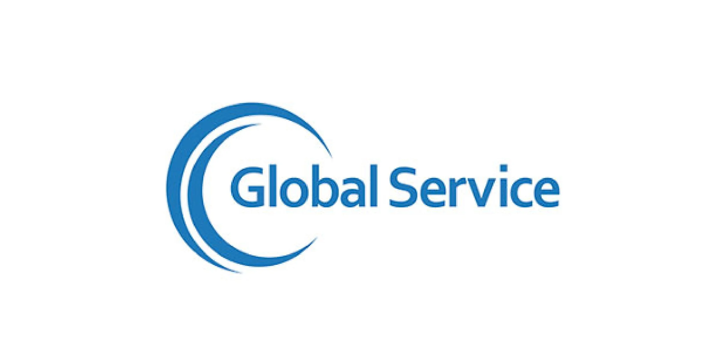 Logo di Global Service con scritta blu e un’icona a forma di C stilizzata