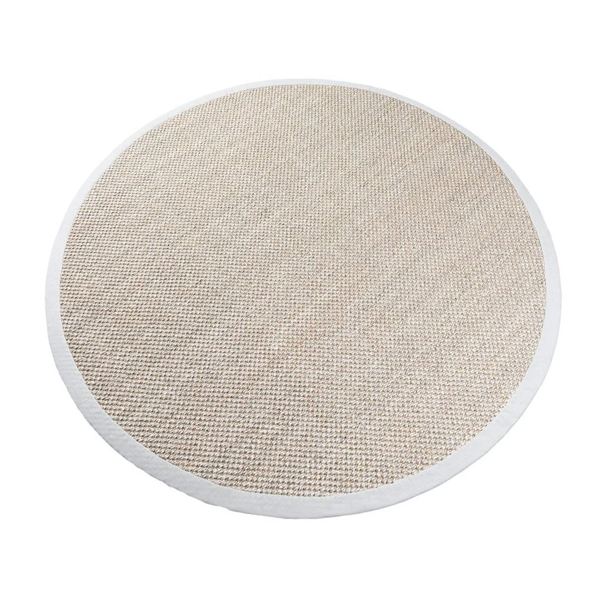Sisal teppe (ø200 - Natur:beige kant)1.jpg