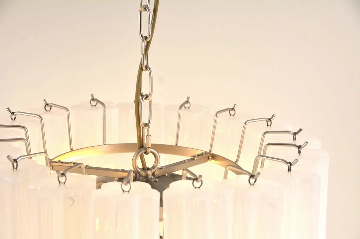 Sezane Chandelier 2 lag (ø49) hvit : krom_6.jpg