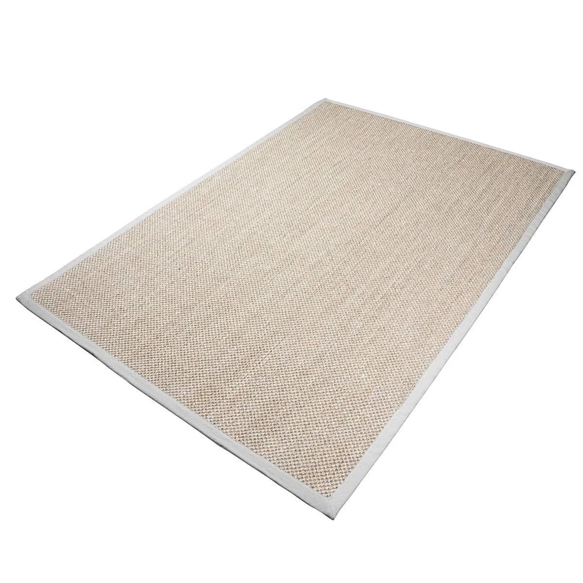 Sisal teppe (90x120 - Natur/beige kant)