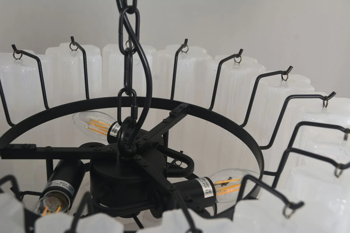 Sezane Chandelier 2 lag (ø49) hvit : sort _6.jpg