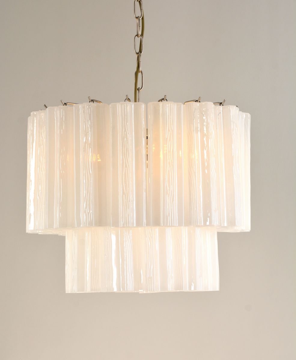Sezane Chandelier 2 lag (ø49) hvit : krom_2.jpg