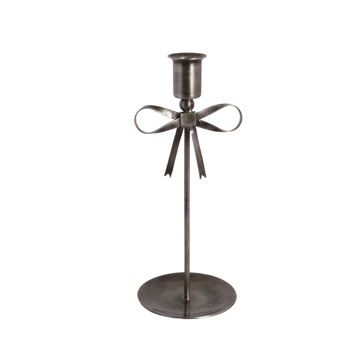 Lysestake Rosett antikk messing