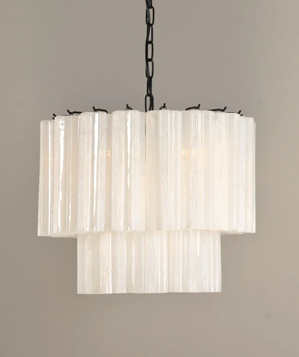 Sezane Chandelier 2 lag (ø49) hvit : sort _2.jpg