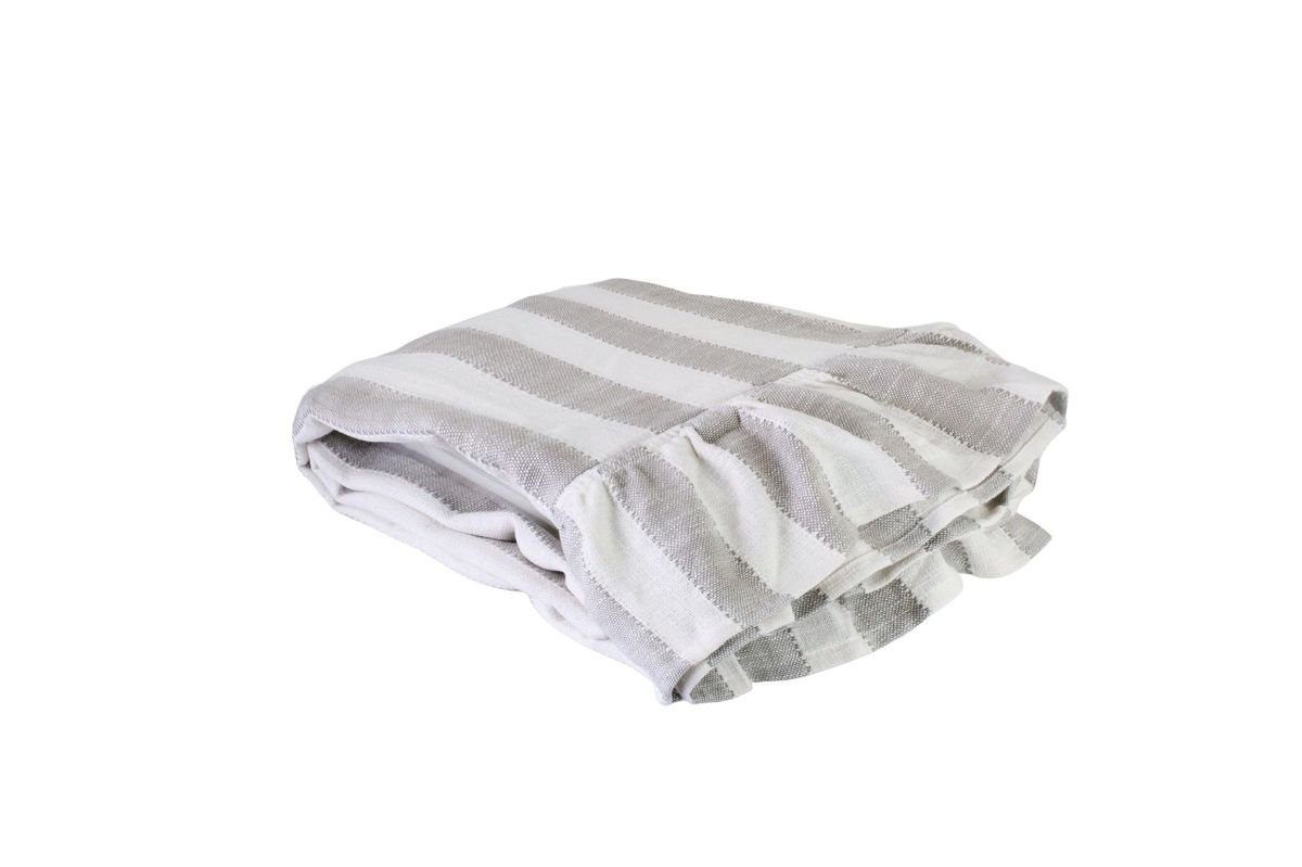 Duk Beige/hvit