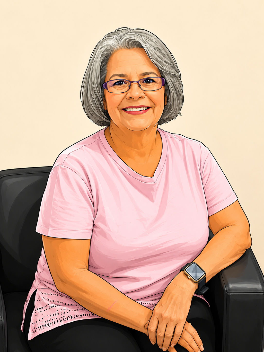 Aline Zunk, Receptionist