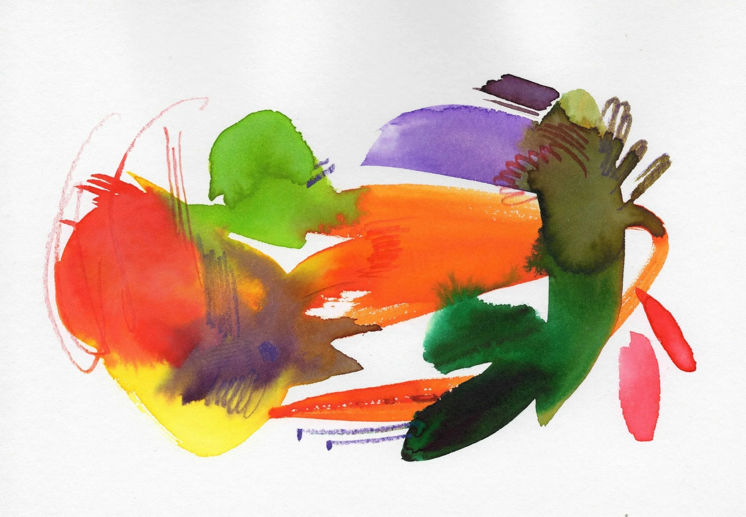 21 cm x 14.6 cm
Watercolor and pencil on paper