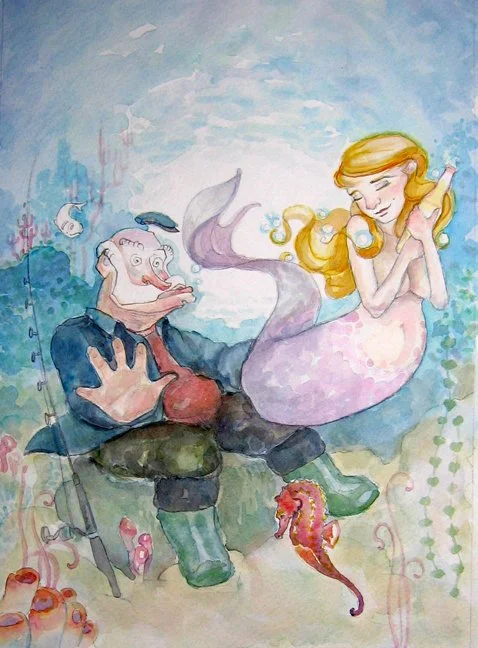 mermaid likes beer.JPG