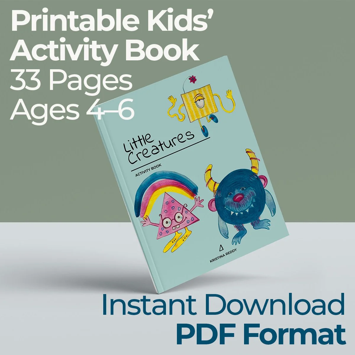 Printable Activity Book for Kids Ages 4–6 | Creative Drawing & Pattern Games | Instant Download PDF