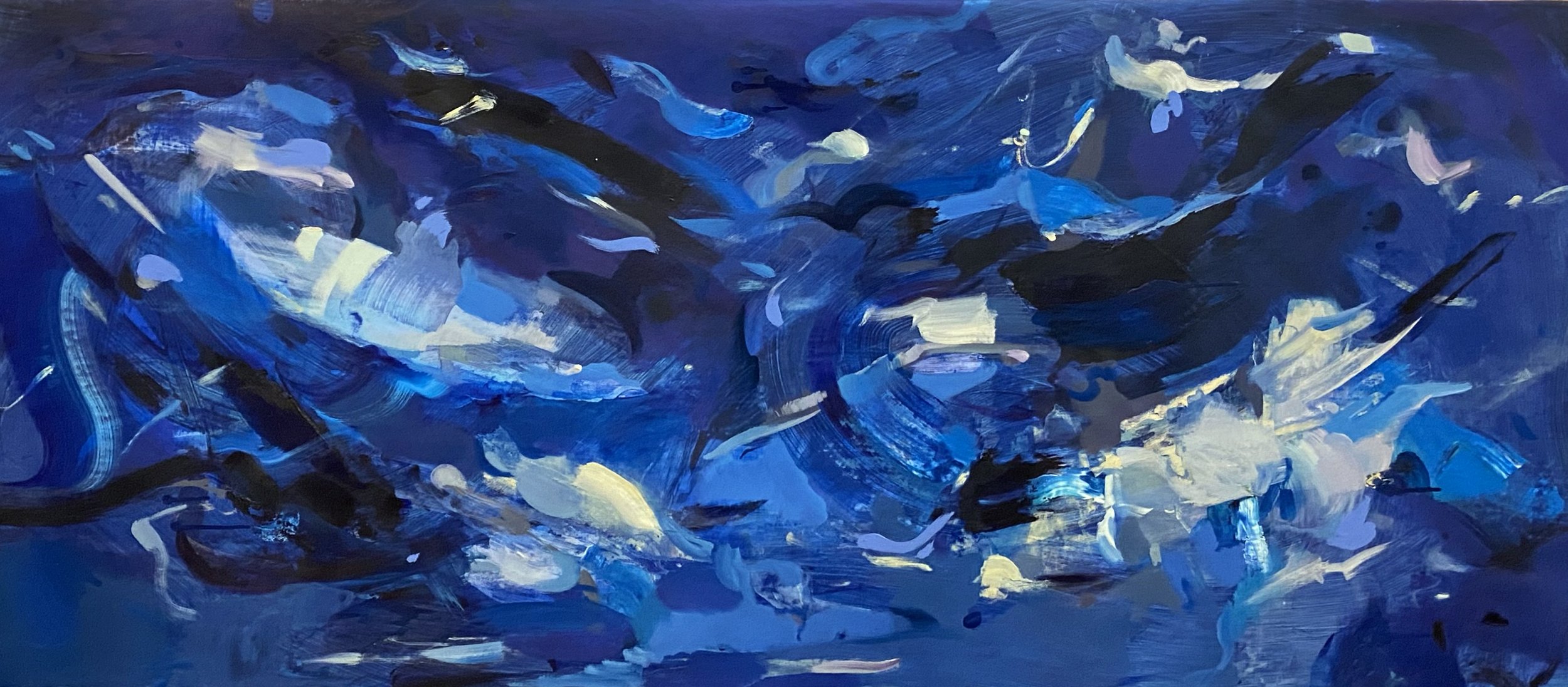 145 cm x 64 cm
oil and acrylic on canvas