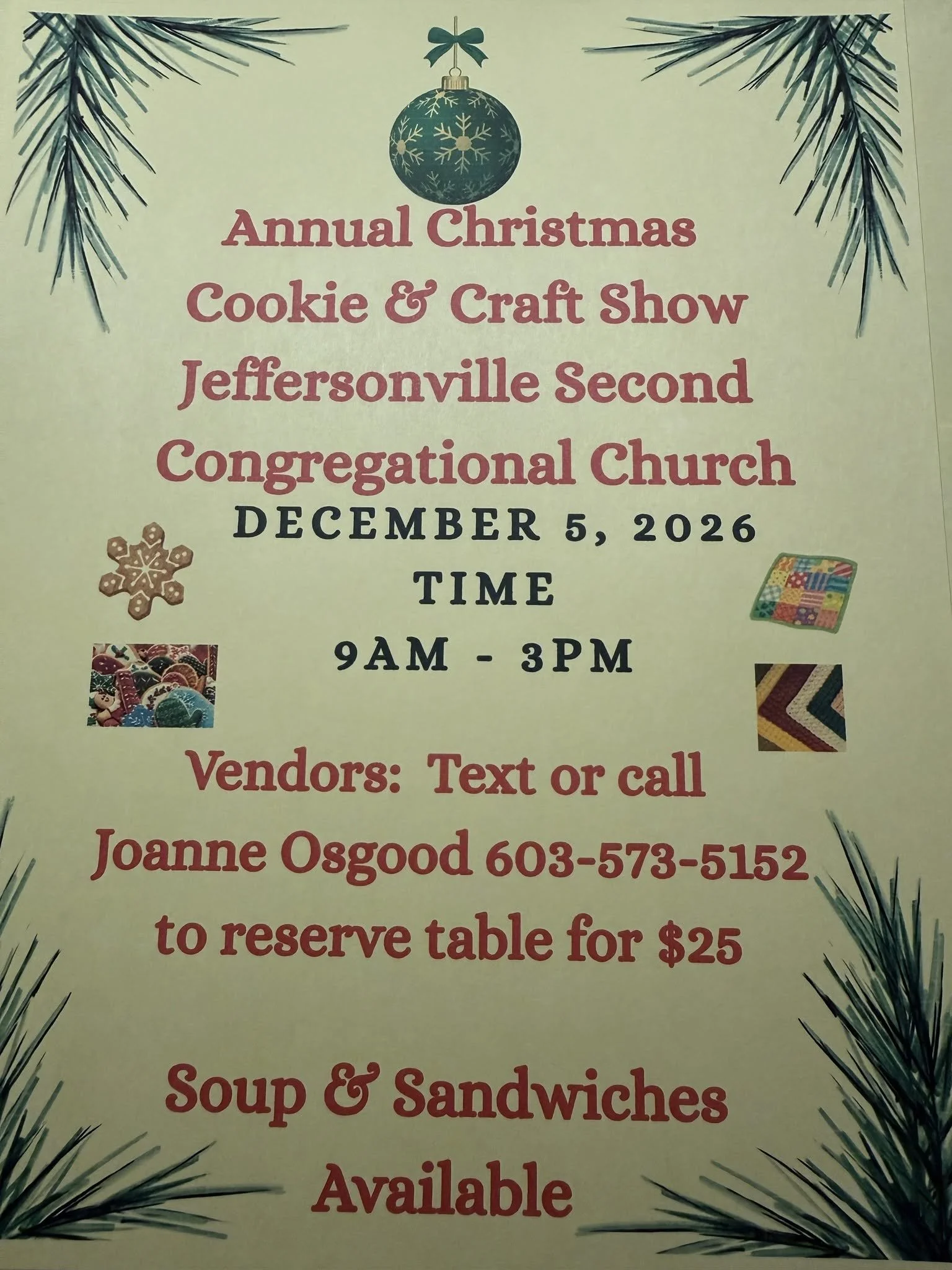 Annual Christmas Cookie & Craft Show