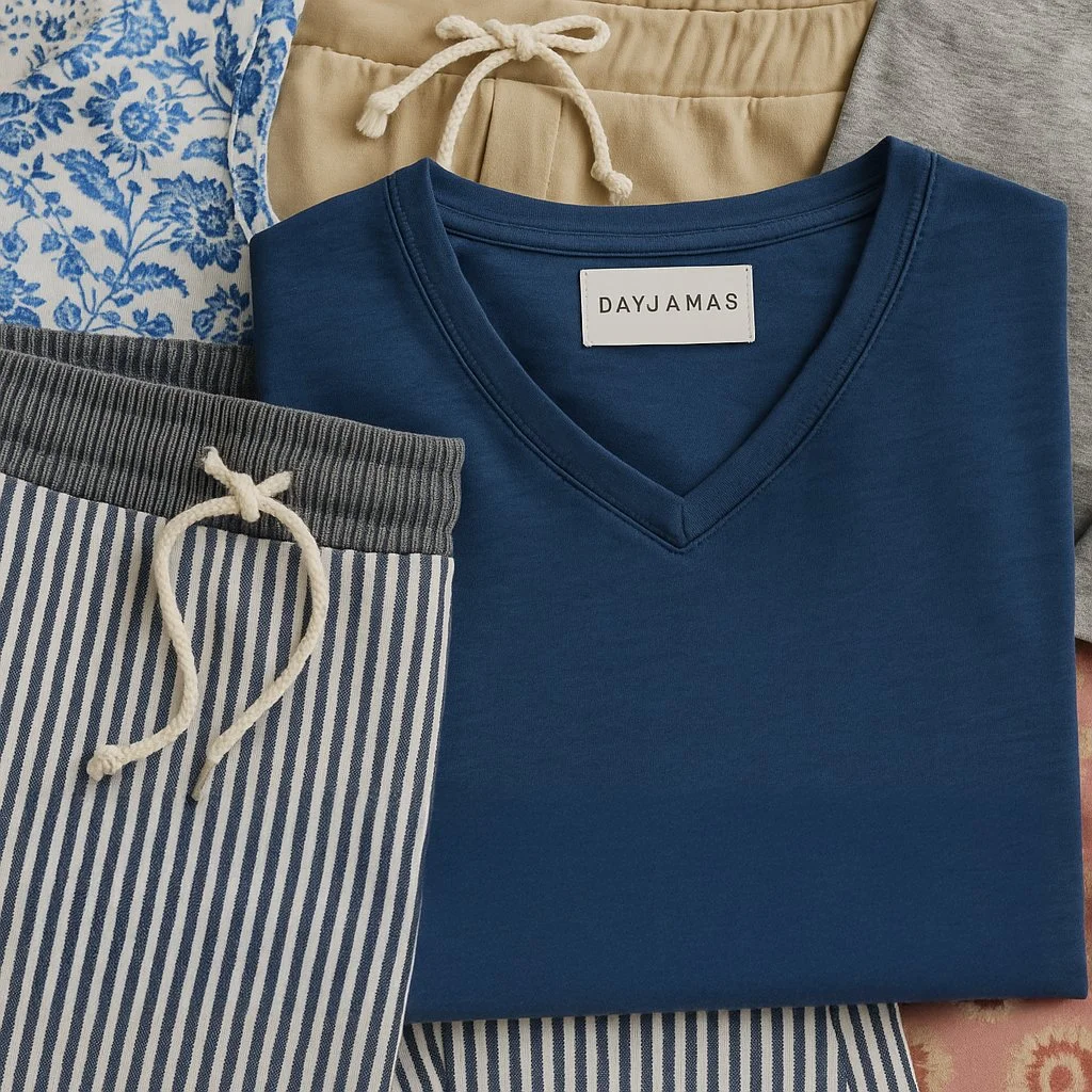 Dayjamas clothing made from soft, comfortable fabrics designed for all day wear.