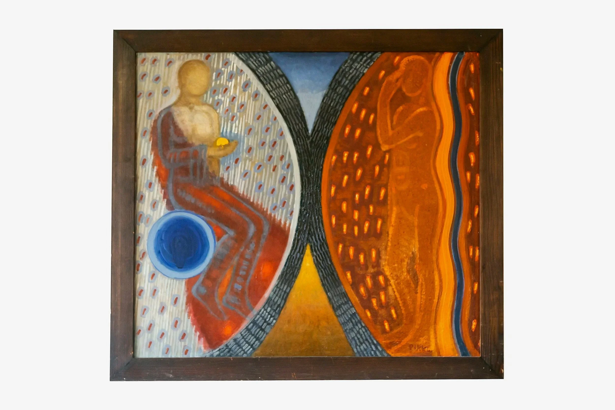 László Pirk (Hungary), b. 1953, Sacred and profane love I (after Titian), 2014.