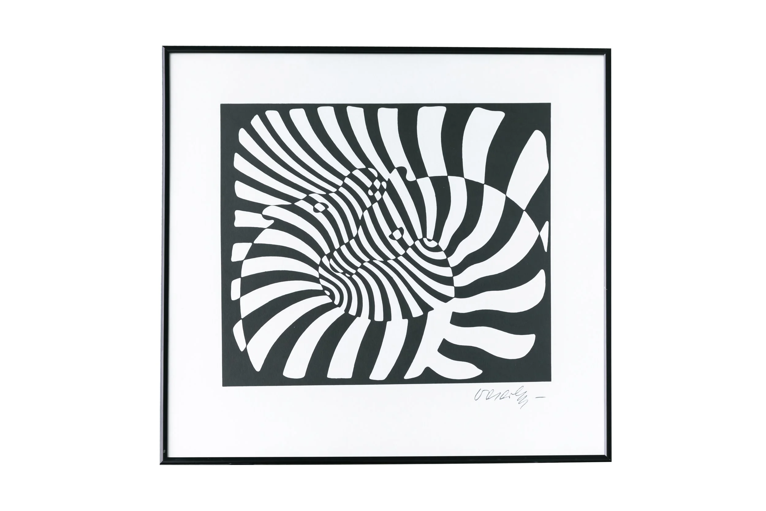 Victor Vasarely (Hungary), 1906–1997,  Zebras (Zebra couple), Undated.