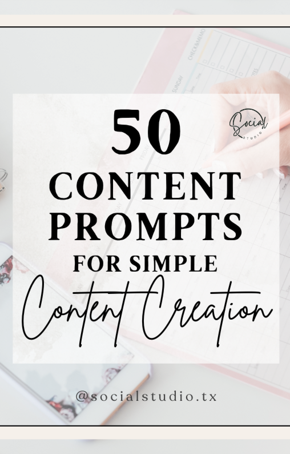 50 Content Prompts for Simple Content Creation