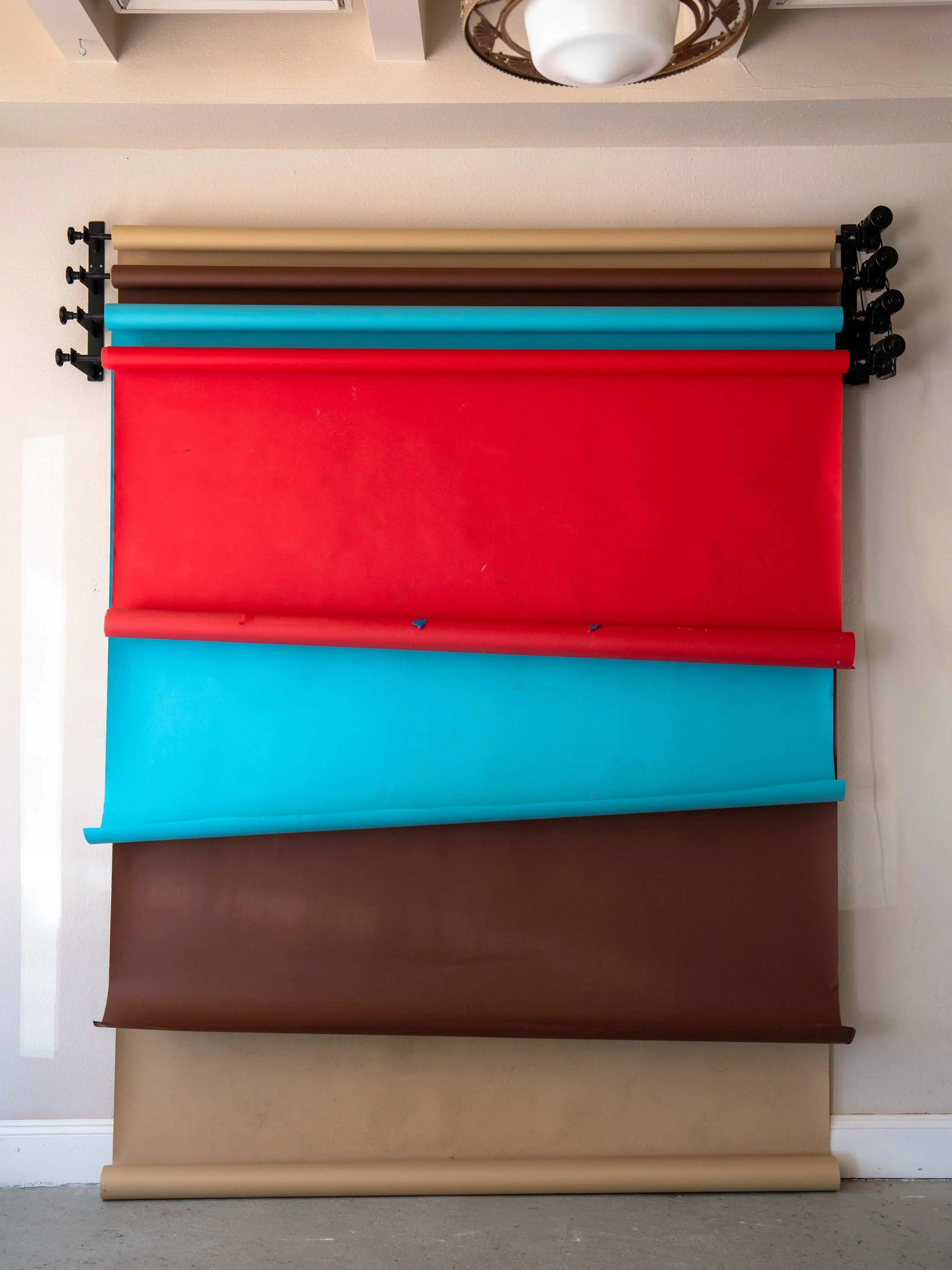 Color lineup for The Cactus Haus seamless paper backdrop.