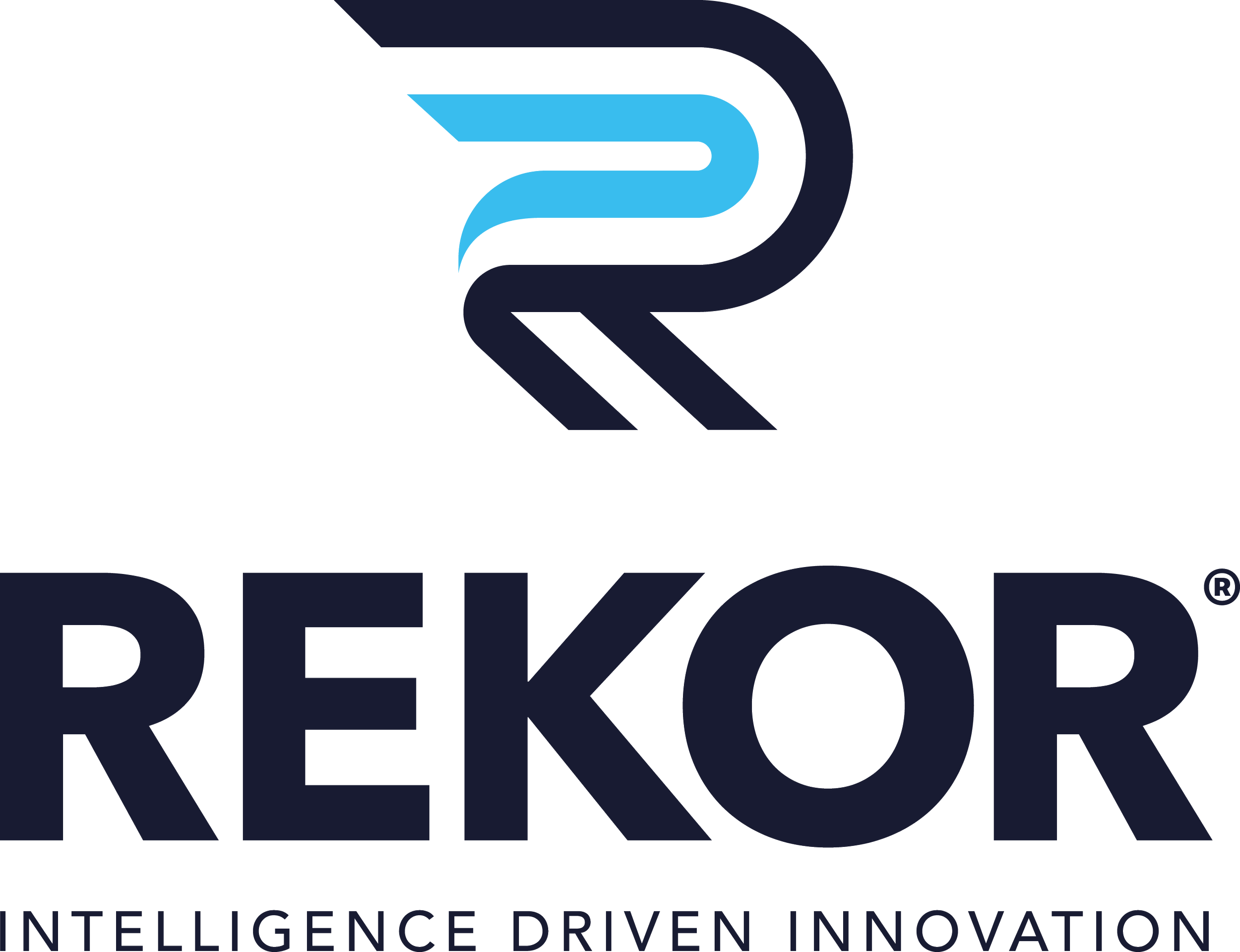 Rekor logo and tag line