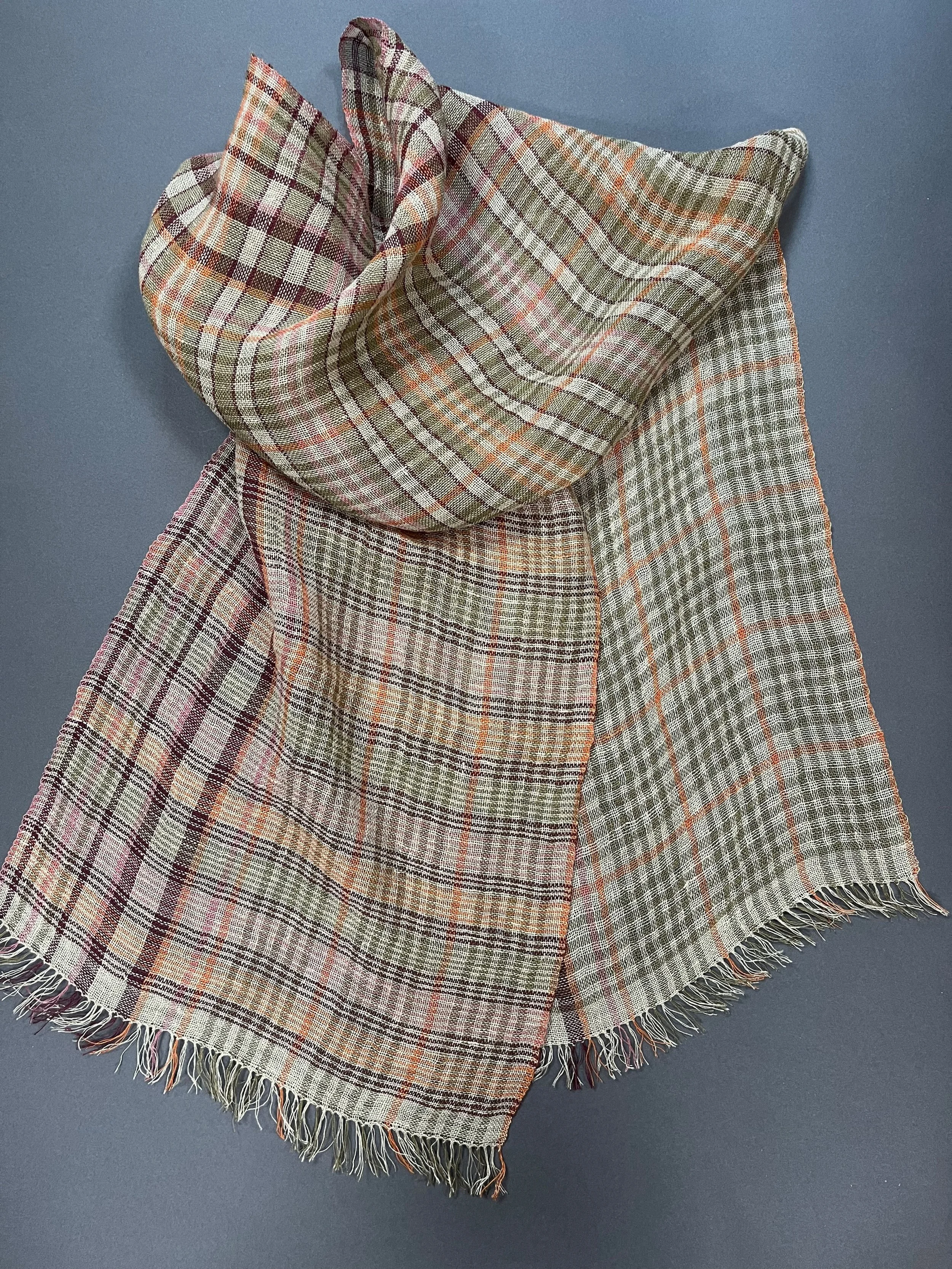 Striped Linen Scarf