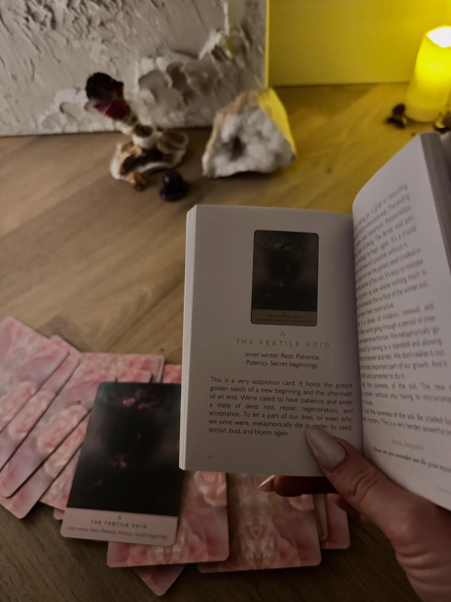 I always leave some time in the session for Oracle cards. To see if there&rsquo;s a message that resonates. And yesterday after hosting my last group session of the year I pulled this one. This card is al about rest and going inside for a bit. &lsquo