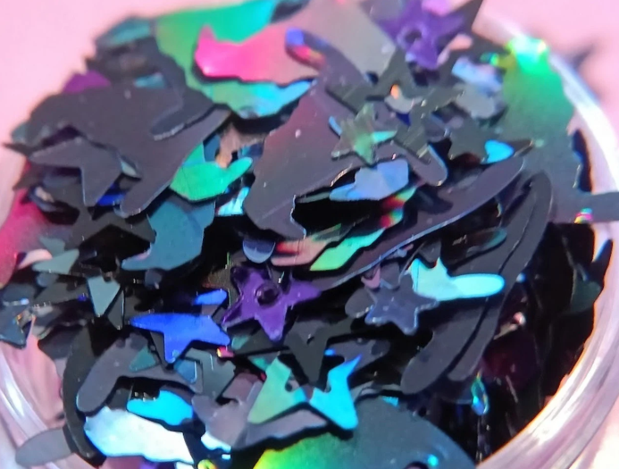 Hex glitter