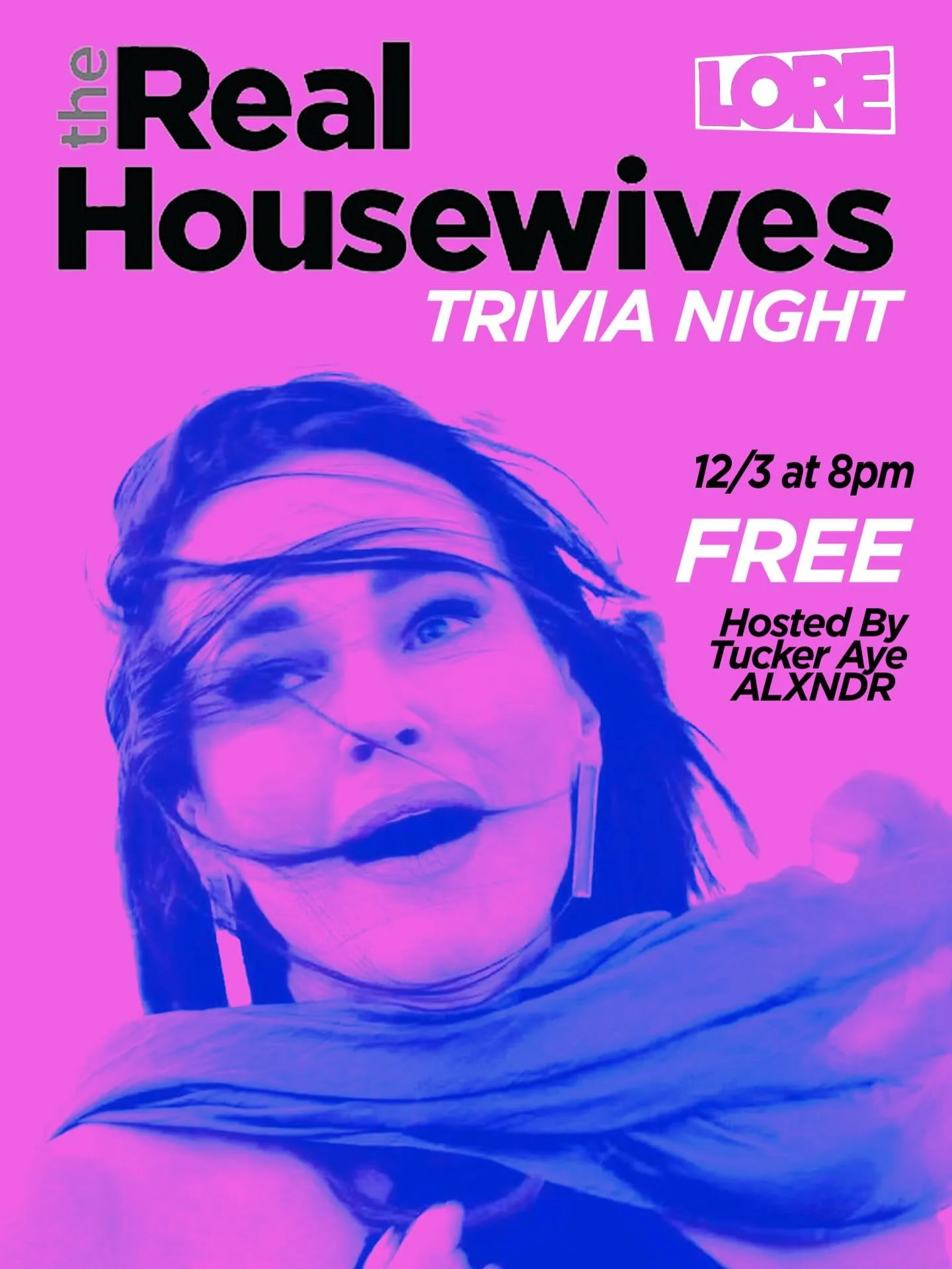 Tonight ❄️ A special edition of Triviyasss Pop Culture Trivia hosted by @tuckerayealxndr for all you Real Housewives fans out there! Kicking off at 8pm