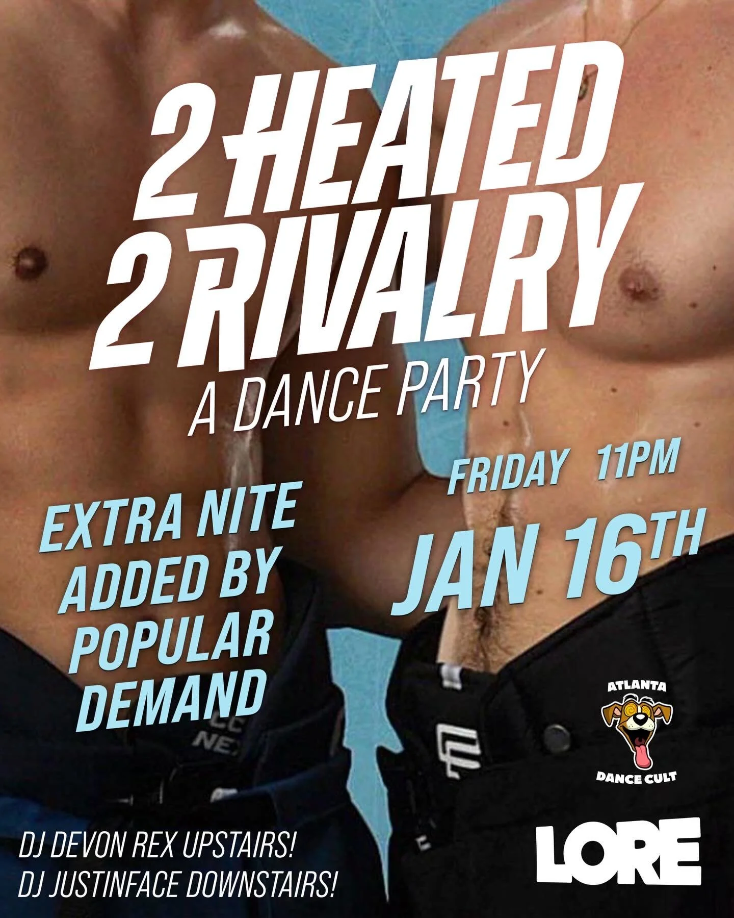 🏒 FRIDAY NIGHT. YOU ASKED, WE DELIVERED. 🥅

An EXTRA NITE of sexy, slutty, Heated Rivalry-filled fun dancing to the best gay pop and Hollanov-inspired hits.

DJ Devon Rex will be running it back upstairs bringing the heat with our sexy go-gos and m