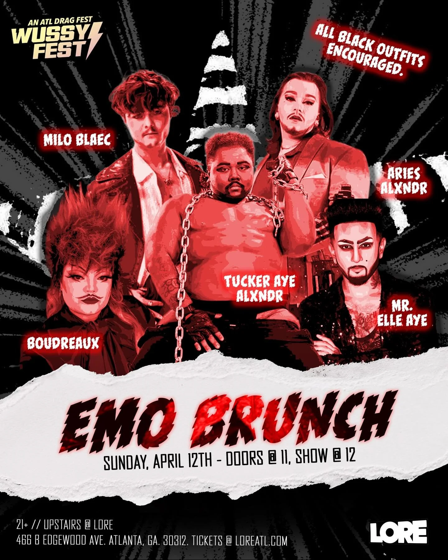 Sunday Brunch! Use code &lsquo;WUSSYFEST&rsquo; for a discount